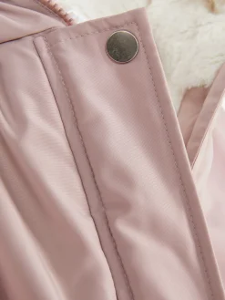 Parka De Pelo Sintético Con Capucha