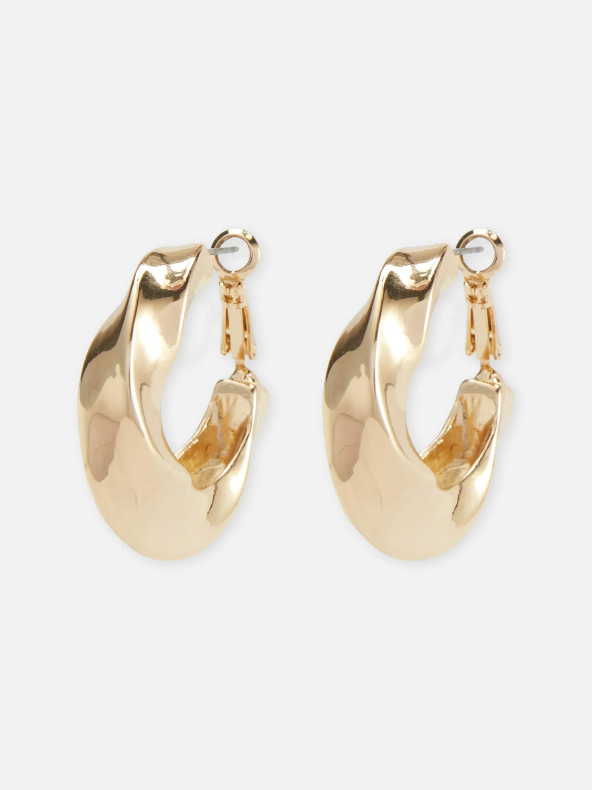 Pendientes De Aro Curvados