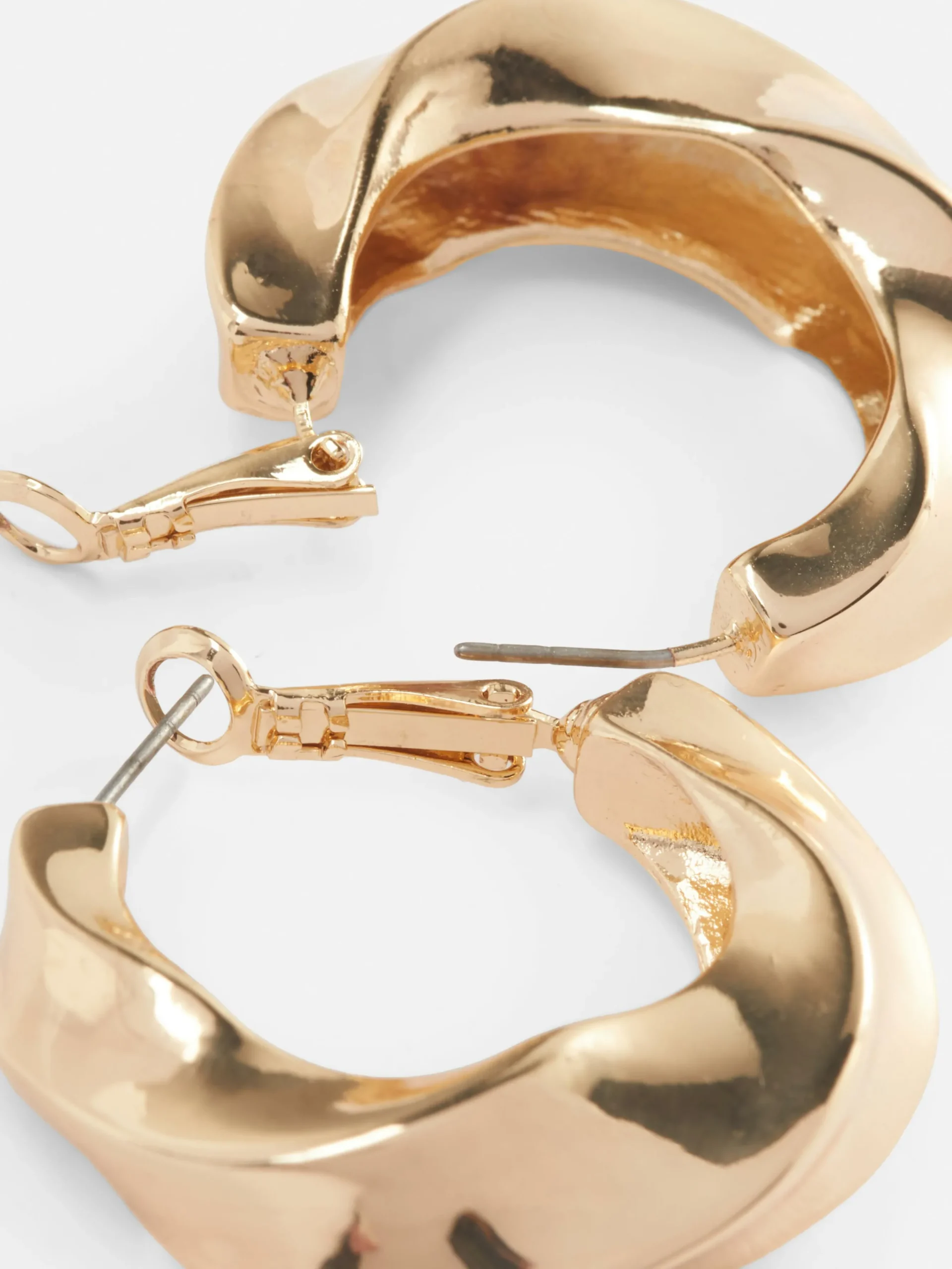 Pendientes De Aro Curvados