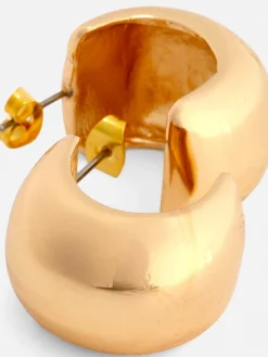 Pendientes De Medio Aro Gruesos