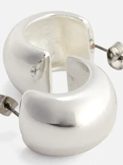 Pendientes De Medio Aro Gruesos