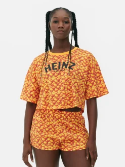 Pijama Corto Con Estampado Gráfico De Heinz