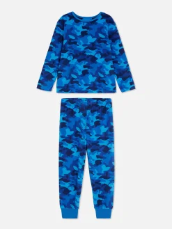 Pijama De Camuflaje De Velvetón