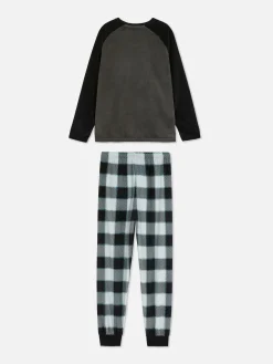 Pijama De Velvetón A Cuadros
