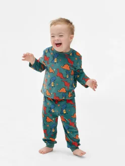 Pijama De Velvetón Con Estampado Gráfico