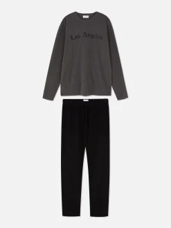 Pijama Largo Con Estampado «Los Angeles»