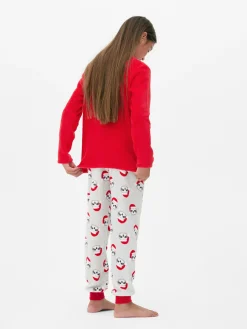 Pijama Polar Navideño Con Estampado De Perezoso