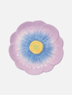 Plato Auxiliar Con Textura Y Forma De Flor