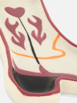 Plato Decorativo En Forma De Bota De Vaquero