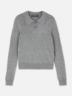 Polo De Punto De Manga Larga Y Con Cuello