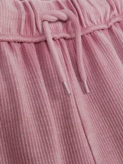 Ribbed Wide Leg Joggers