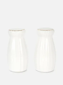 Salero Y Pimentero De Diseño Festoneado