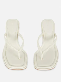 Sandalias De Dedo Con Tacón Chincheta