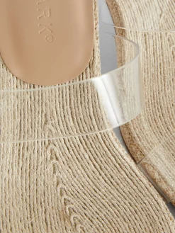 Sandalias De Tacón Transparente De Paula Echevarría