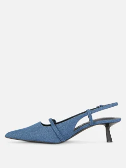 Sandalias Vaqueras Con Hebilla Y Tacón Chincheta