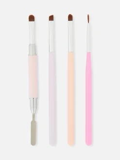 Set De Brochas Y Pinceles Para Manicura Artística