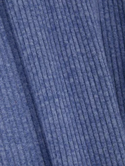 Set De Camiseta De Manga Larga Y Leggings De Canalé