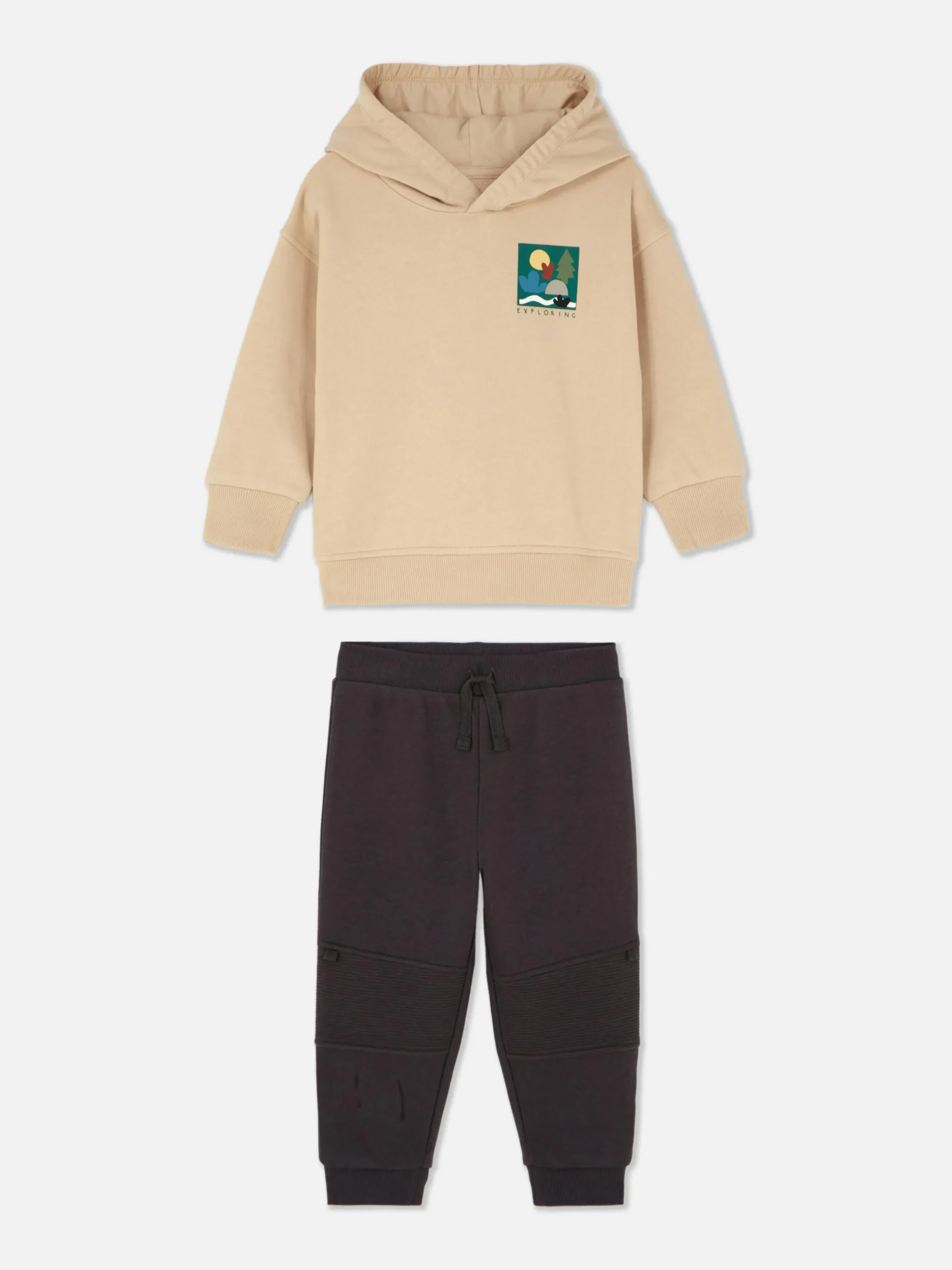 Set De Joggers Y Sudadera Con Capucha Sin Cierre