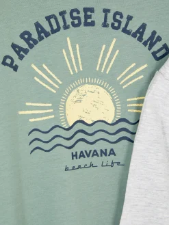 Set De Pijama De Pantalones Cortos Y Camiseta