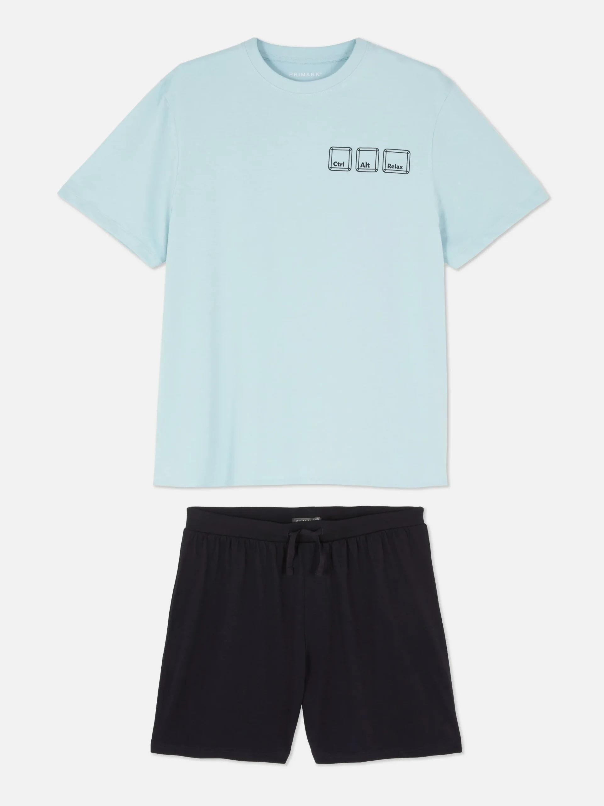 Set De Pijama De Pantalones Cortos Y Camiseta