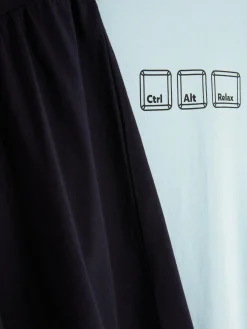 Set De Pijama De Pantalones Cortos Y Camiseta