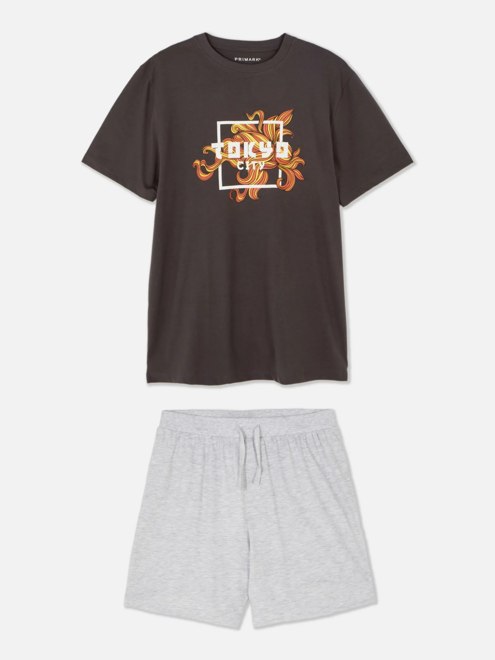 Set De Pijama De Pantalones Cortos Y Camiseta