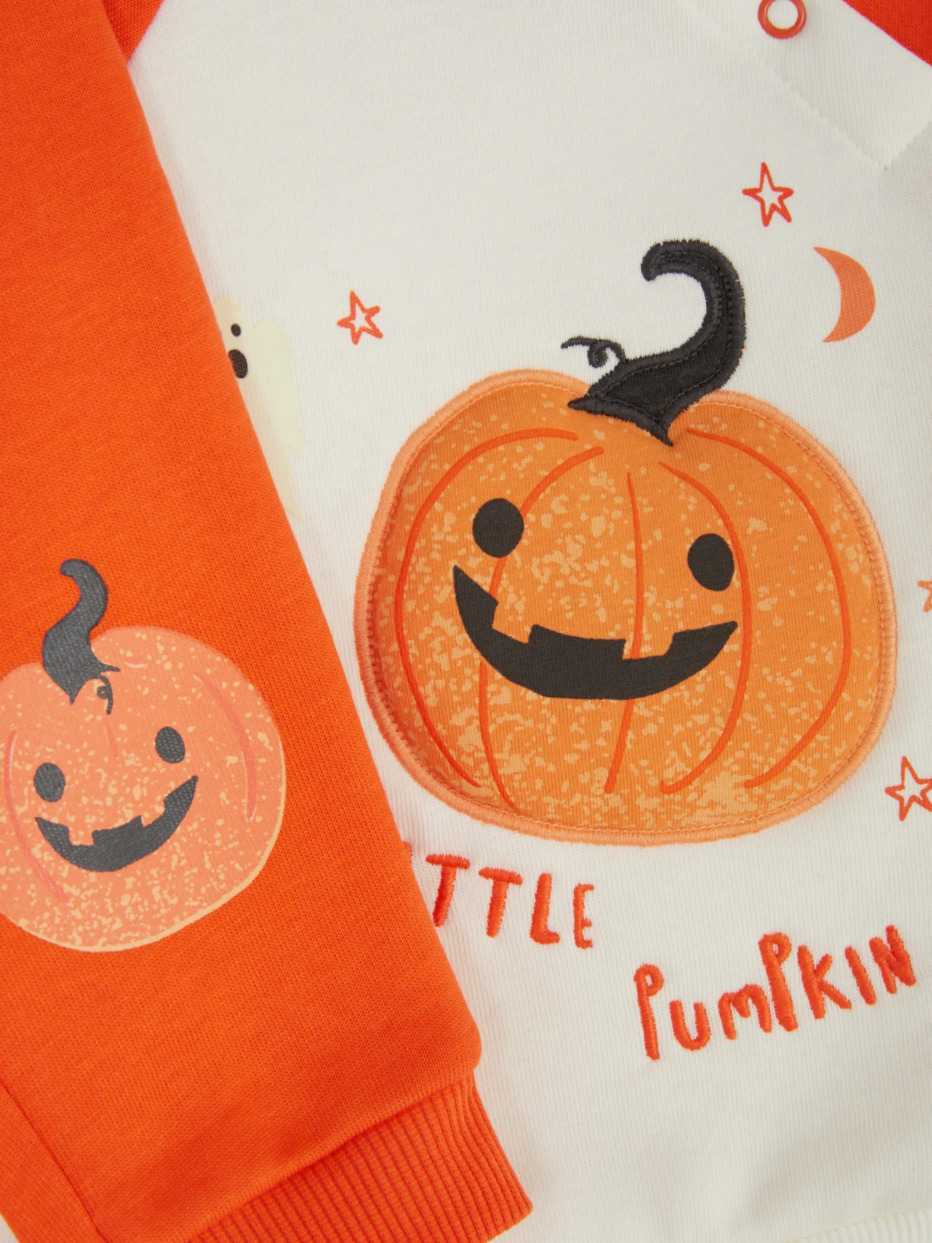 Set De Sudadera Y Joggers Con Calabazas De Halloween