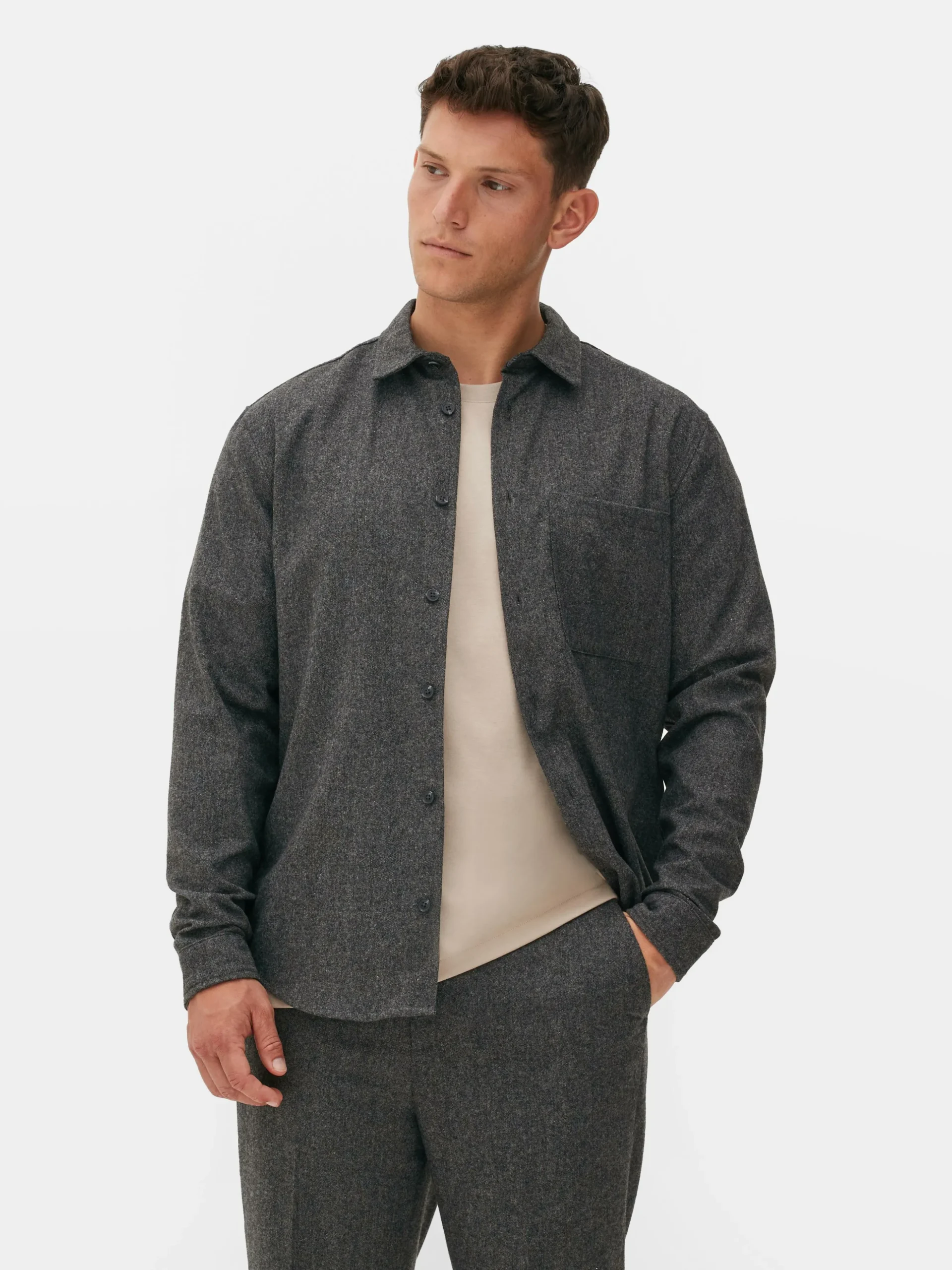 Sobrecamisa Con Bolsillo De Parche De Kem