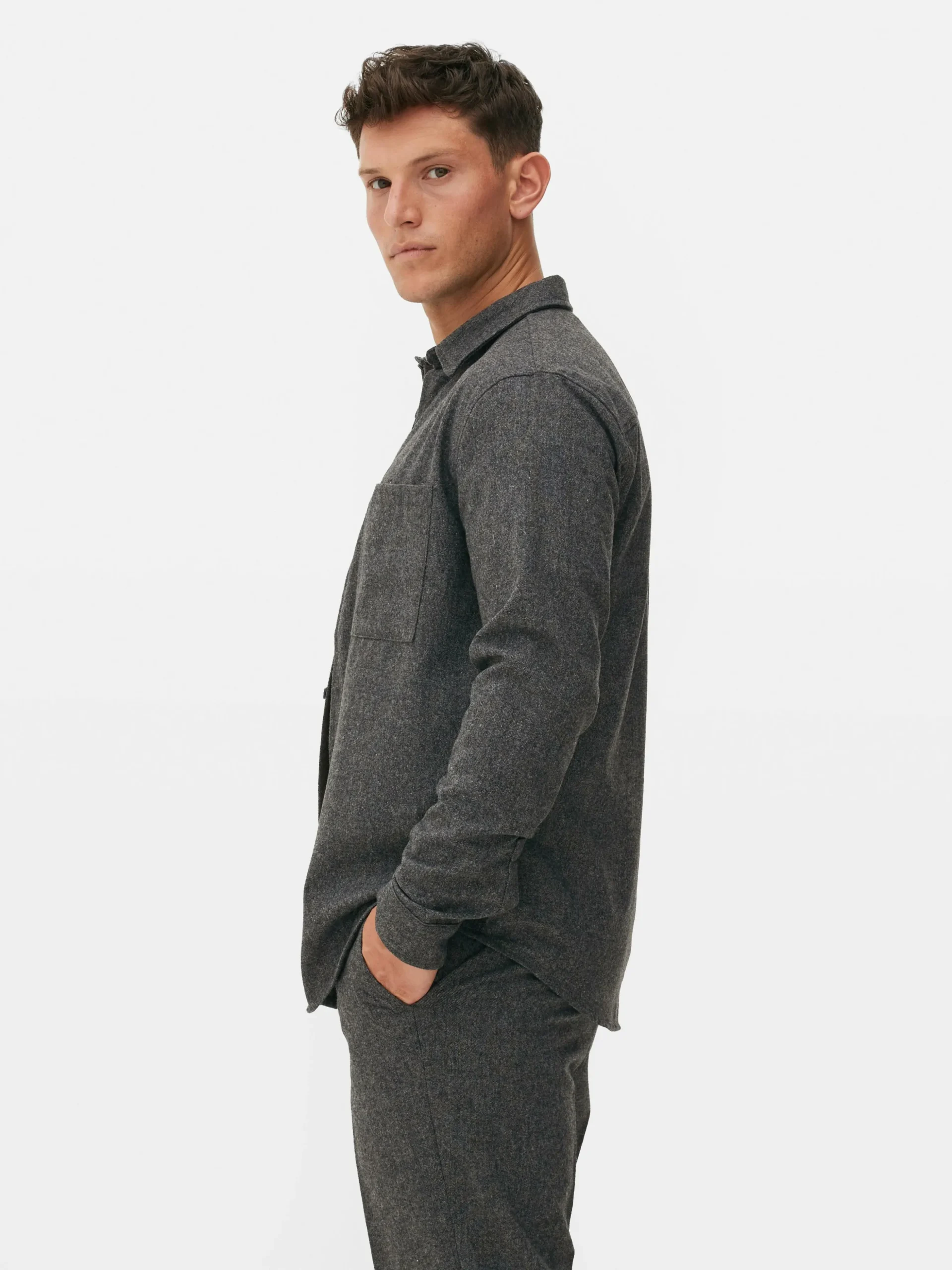 Sobrecamisa Con Bolsillo De Parche De Kem