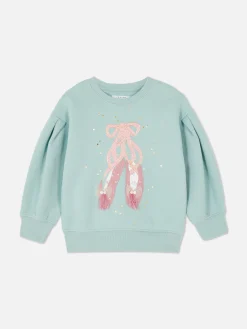 Sudadera Con Aplicación De Zapatillas De Ballet