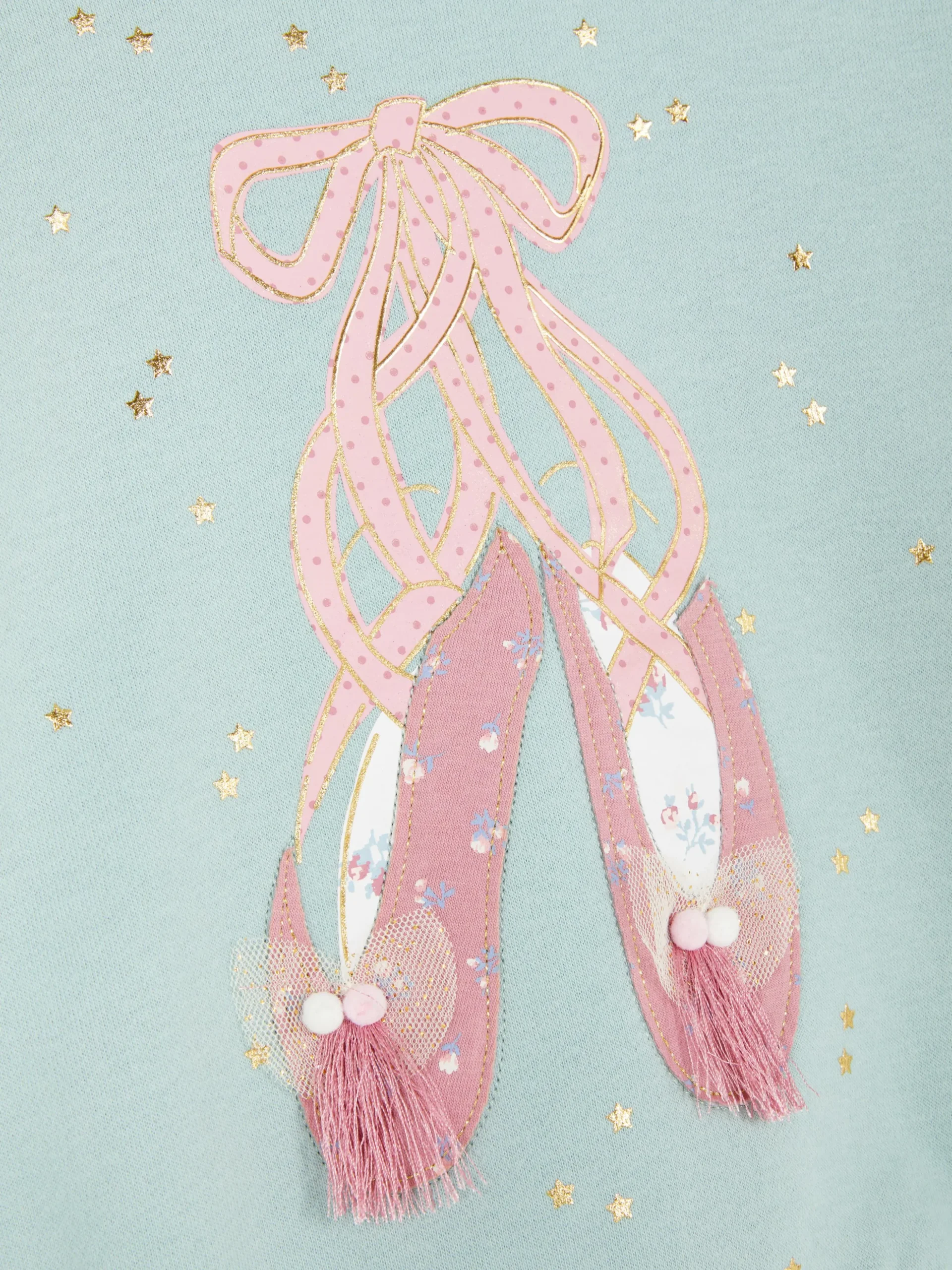 Sudadera Con Aplicación De Zapatillas De Ballet