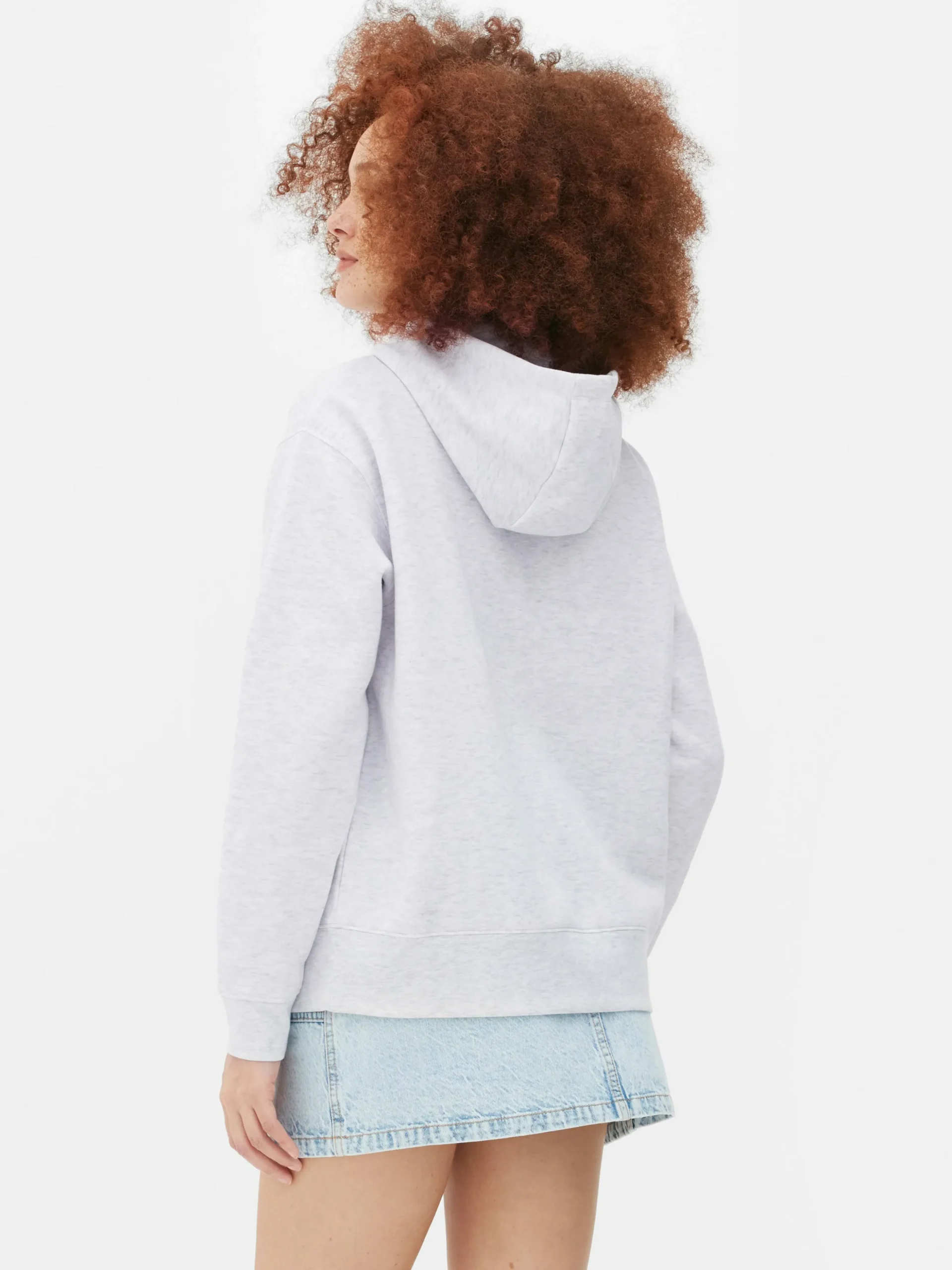 Sudadera Con Capucha Básica Sin Cierre