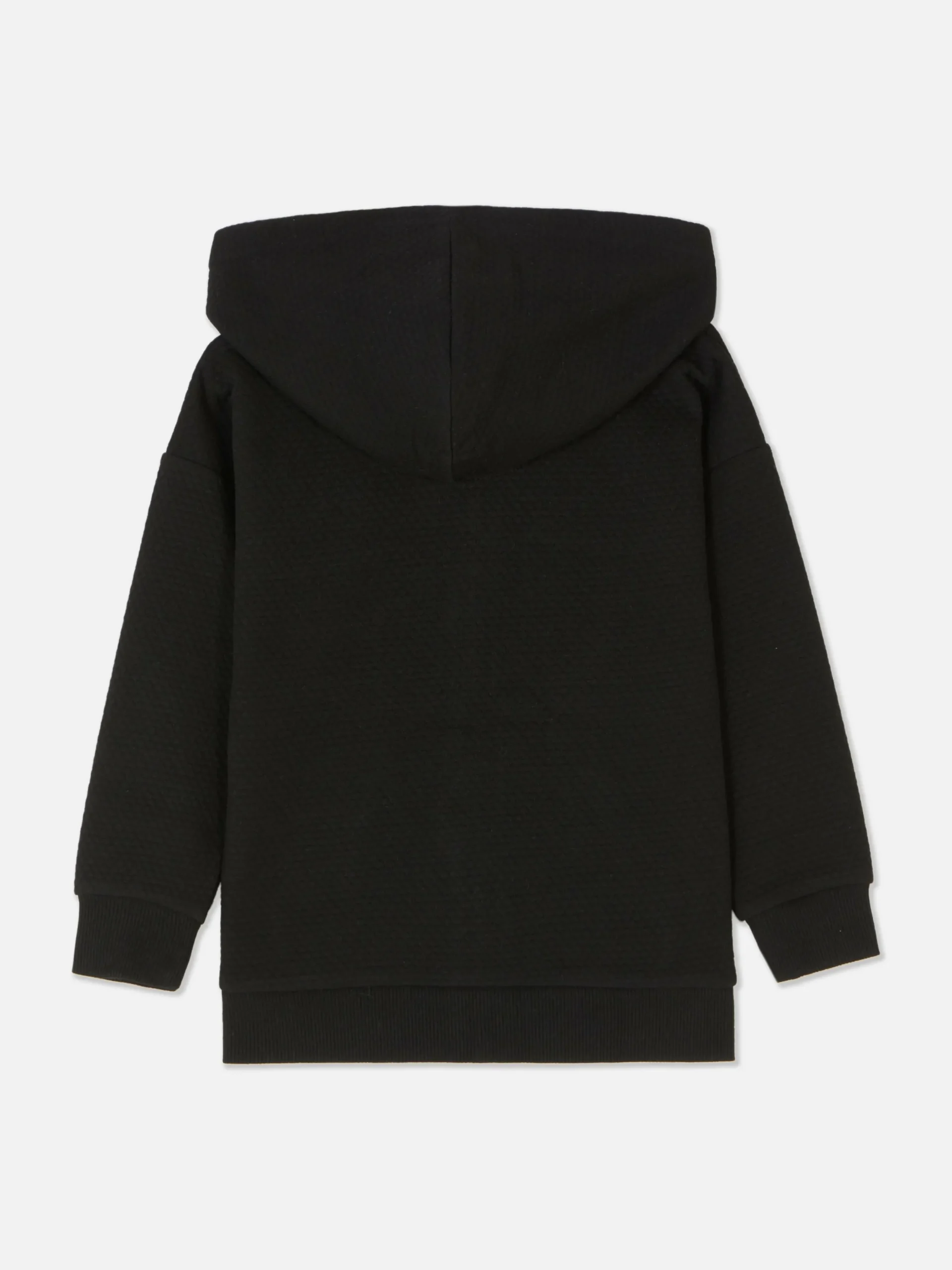 Sudadera Con Capucha, Cremallera Y Textura Para Niño