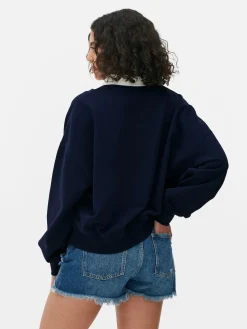 Sudadera Con Estampado Gráfico Y Cuello