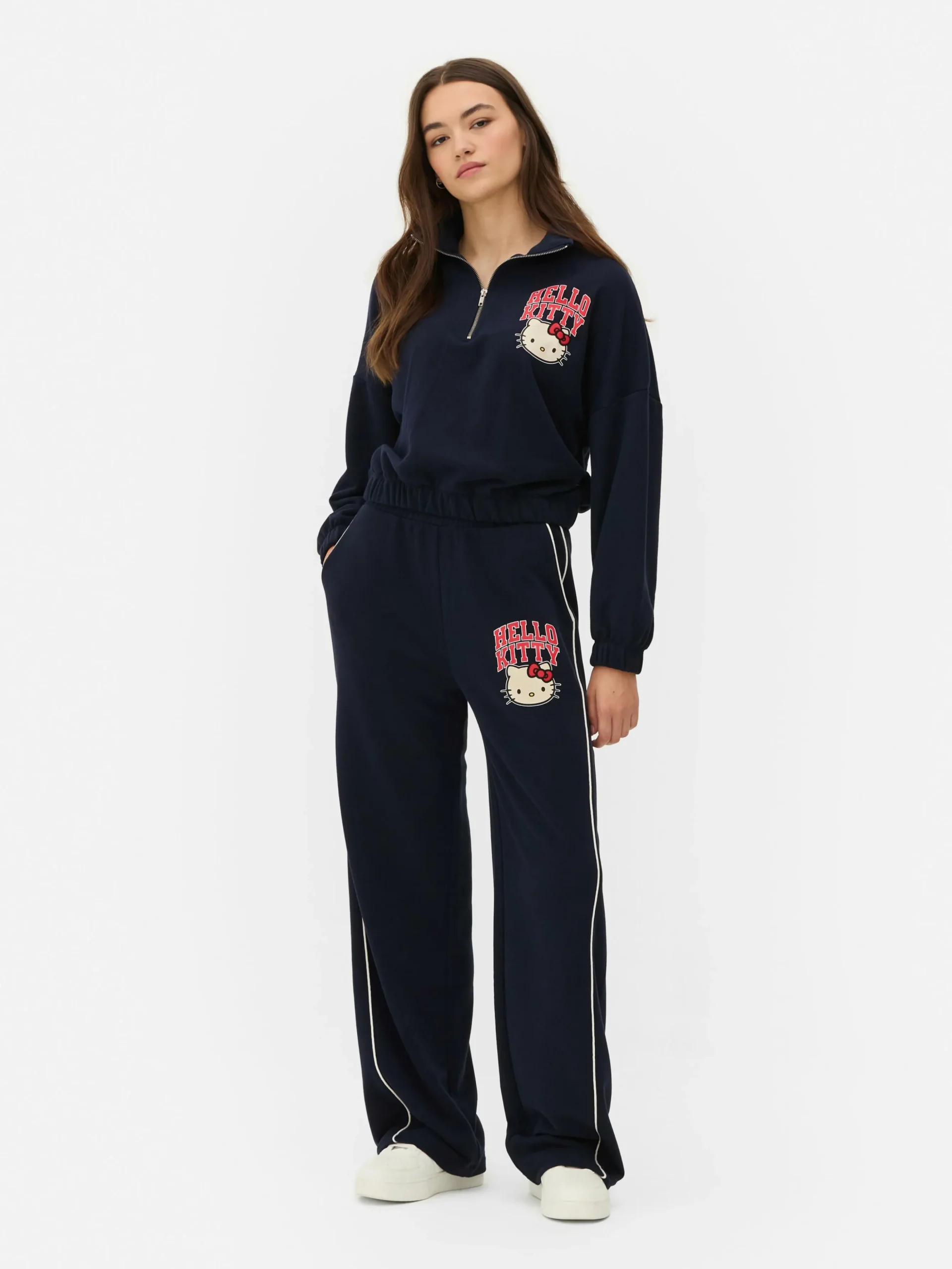 Sudadera Con Media Cremallera De Hello Kitty