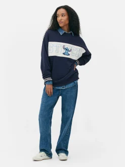 Sudadera Con Texto En Contraste De Stitch De Disney