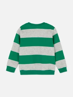 Sudadera De Cuello Redondo A Rayas De Mickey Mouse