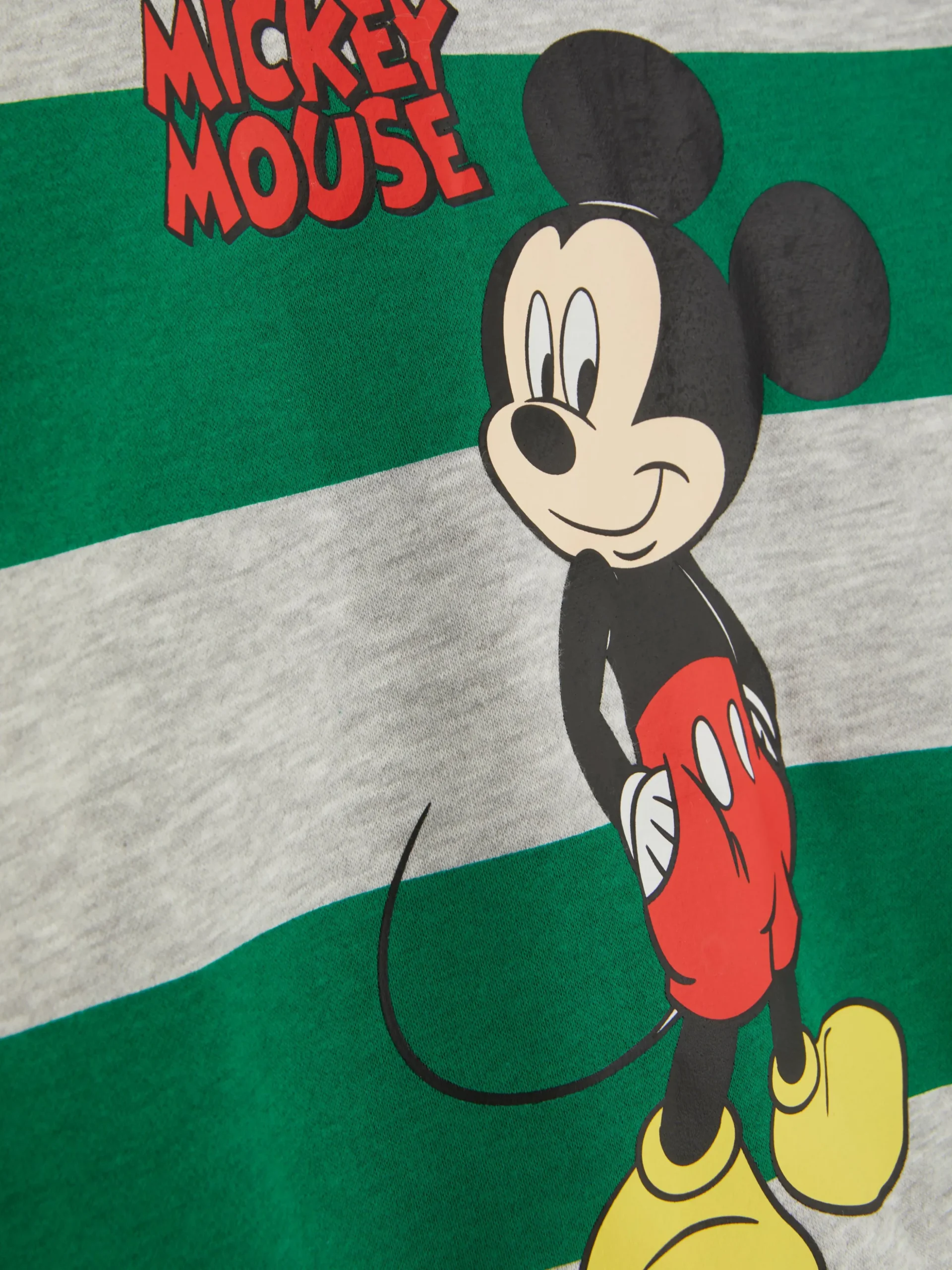 Sudadera De Cuello Redondo A Rayas De Mickey Mouse