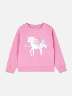 Sudadera De Cuello Redondo Con Estampado Gráfico