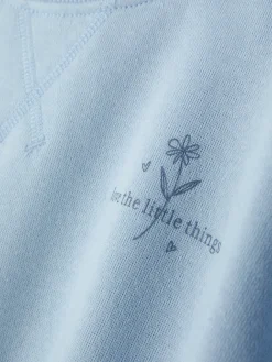 Sudadera De Cuello Redondo Con Estampado Gráfico