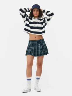 Sudadera De Punto A Rayas Con Capucha