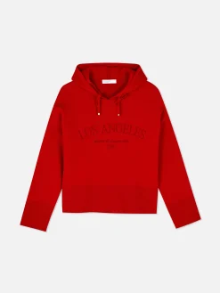 Sudadera De Punto Con Capucha Y Mensaje