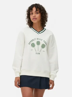 Sudadera De Tenis Con Cuello De Pico