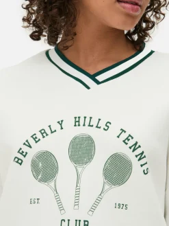 Sudadera De Tenis Con Cuello De Pico