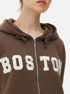 Sudadera Extragrande Con Capucha Y Cremallera