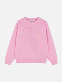 Sudadera Gráfica Con Bordado De Hello Kitty