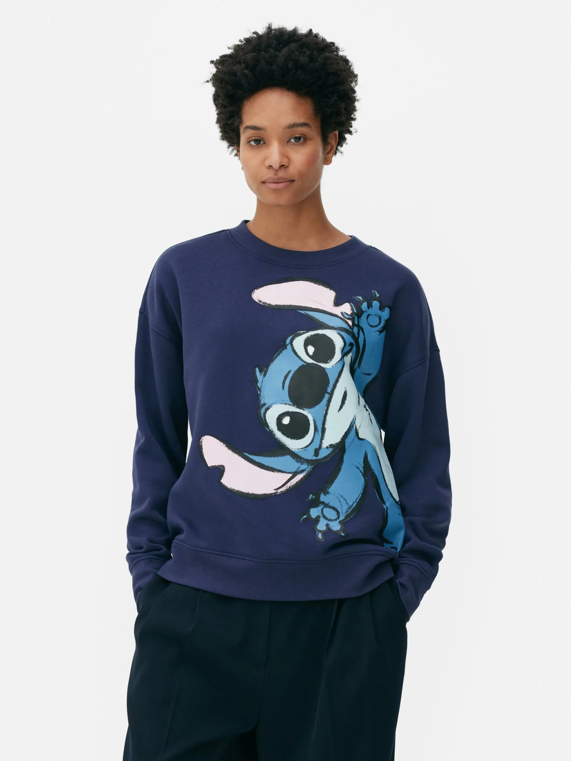 Sudadera Holgada De Stitch De Disney