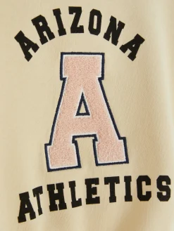 Sudadera Universitaria Con Inicial De Bouclé