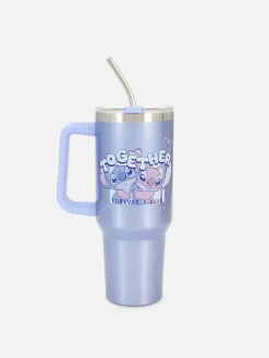 Taza De Viaje De Stitch Y Ángel De Disney