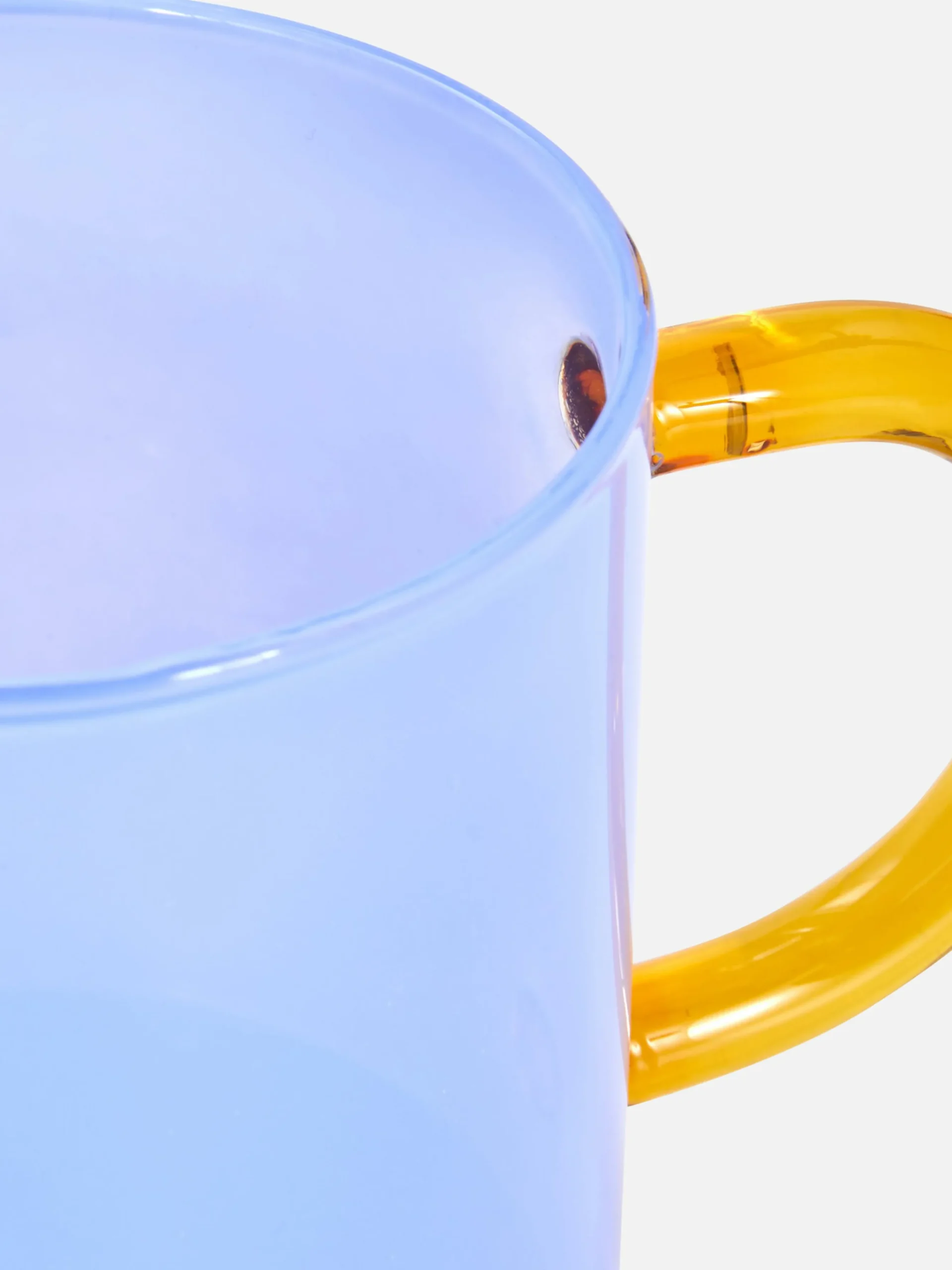 Taza De Vidrio Bicolor